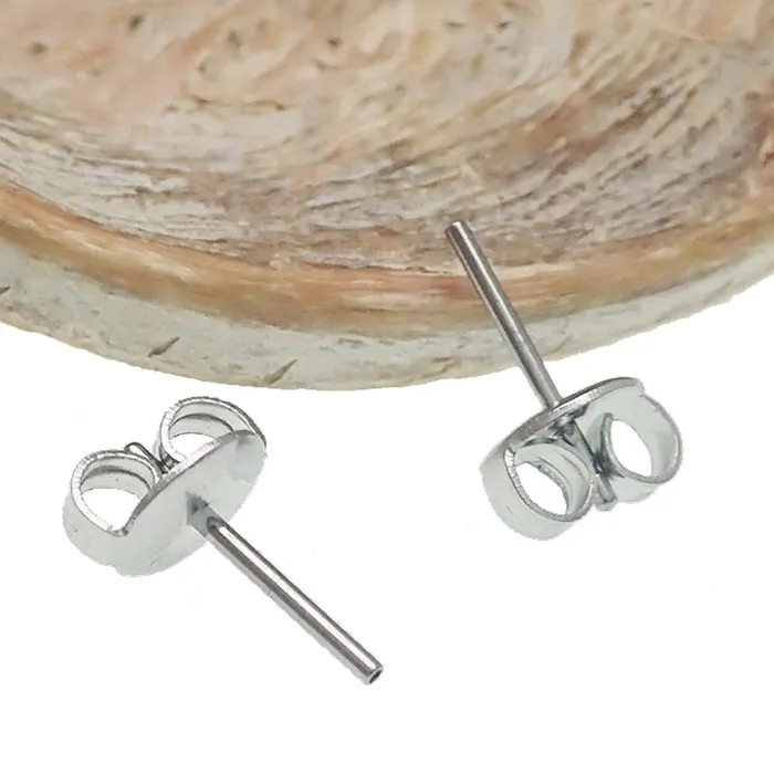 Earrings Body Clickers Pair of Push Fit Earring Titanium Butterfly Backs 20g Fits Push Fit Tops Earrings Body Clickers Pair of Push Fit Earring Titanium Butterfly Backs 20g Fits Push Fit Tops
