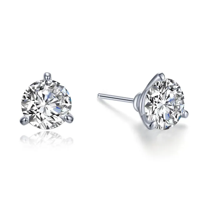 Earrings Lafonn 4 CTW Solitaire Stud Earrings