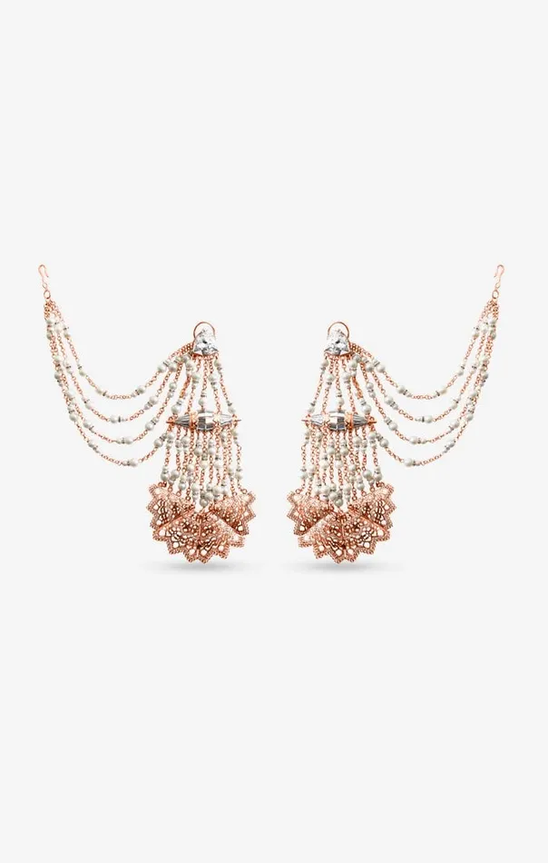 Earrings PRERTO ECOMMERCE PRIVATE LIMITED Galina Diamond Pearl Earrings