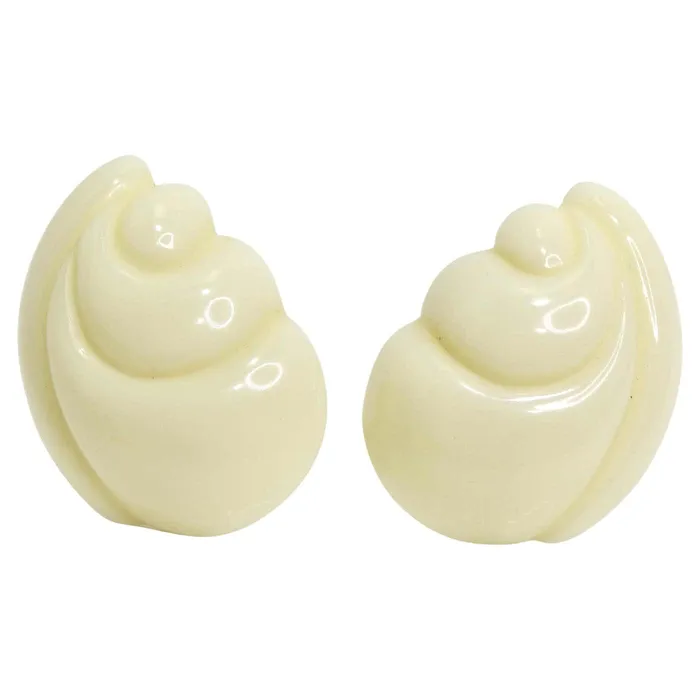 Earrings Vintage by Misty Yves Saint Laurent 1980s Resin Shell Earrings