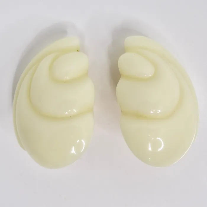 Earrings Vintage by Misty Yves Saint Laurent 1980s Resin Shell Earrings