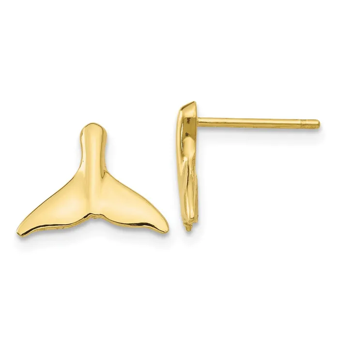 Earrings WB Choice Jewelry 10k Whale Tail Post EarringsWBC10TC593