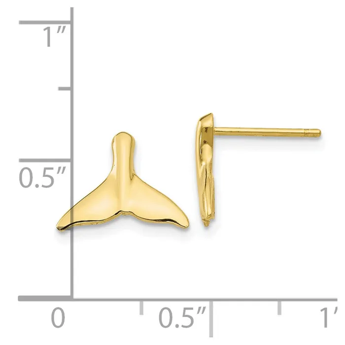 Earrings WB Choice Jewelry 10k Whale Tail Post EarringsWBC10TC593 Earrings WB Choice Jewelry 10k Whale Tail Post EarringsWBC10TC593