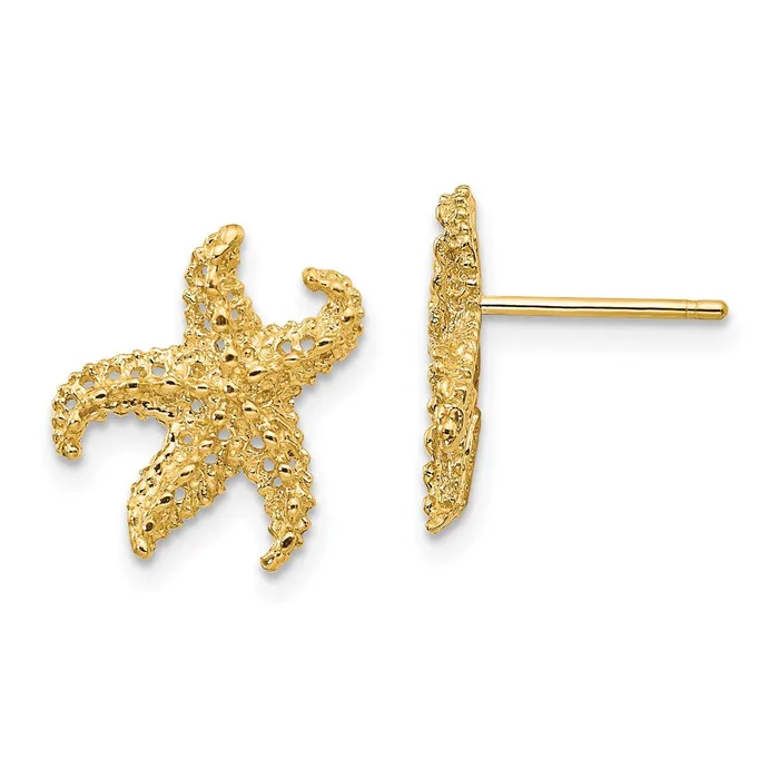 Earrings WB Choice Jewelry 14k Starfish EarringsWBCE909