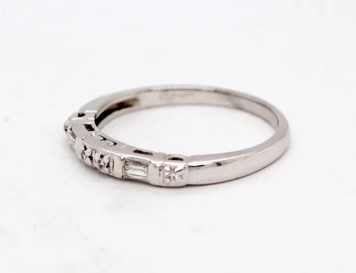 FULLERS PURCHASE FROM PUBLIC Rings Estate 14KW 07 Cttw Diamond Anniversary Band with Diamonds G in Color FULLERS PURCHASE FROM PUBLIC Rings Estate 14KW 07 Cttw Diamond Anniversary Band with Diamonds G in Color