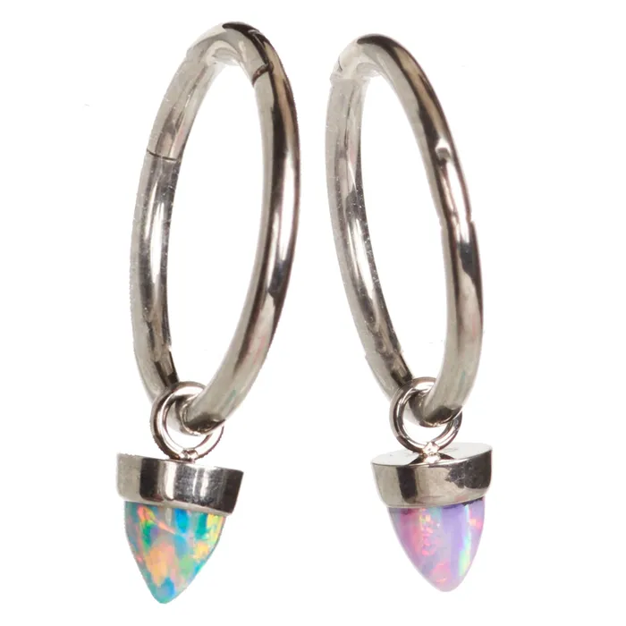 Halobes Charm Necklaces Halobes Charm Opal Cone