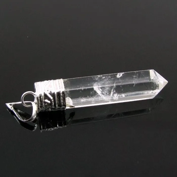 Karizma Jewels Necklaces 272Ct Natural Quartz Crystal Healing Point Pencil Pendant Karizma Jewels Necklaces 272Ct Natural Quartz Crystal Healing Point Pencil Pendant