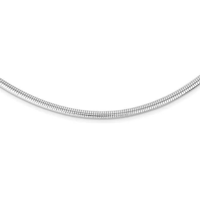 Necklaces WB Choice Jewelry Sterling Silver Rhodium Plated 3mm Cubetto NecklaceWBCQUF4217 Necklaces WB Choice Jewelry Sterling Silver Rhodium Plated 3mm Cubetto NecklaceWBCQUF4217