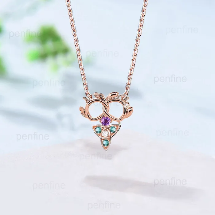 Norse Viking necklace Silver 14k 18k rose gold unique Personalized emerald pendant women Owl Necklace Celtic Jewelry amethyst Necklace Women PENFINE Necklaces Norse Viking necklace Silver 14k 18k rose gold unique Personalized emerald pendant women Owl Necklace Celtic Jewelry amethyst Necklace Women PENFINE Necklaces