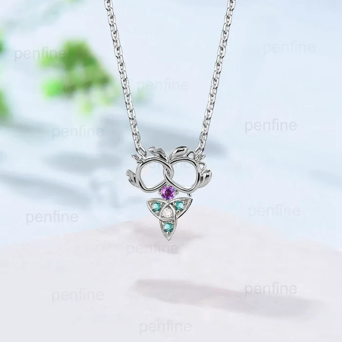 Norse Viking necklace Silver 14k 18k rose gold unique Personalized emerald pendant women Owl Necklace Celtic Jewelry amethyst Necklace Women PENFINE Necklaces Norse Viking necklace Silver 14k 18k rose gold unique Personalized emerald pendant women Owl Necklace Celtic Jewelry amethyst Necklace Women PENFINE Necklaces