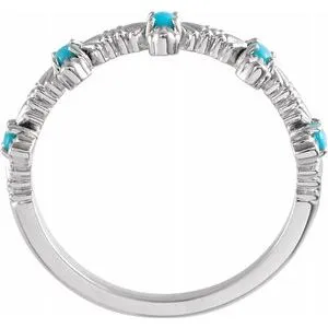 Platinum Turquoise Cross RingR43100603PSTWBC WB Choice Jewelry Rings Platinum Turquoise Cross RingR43100603PSTWBC WB Choice Jewelry Rings