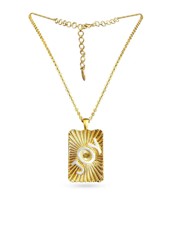 PRERTO ECOMMERCE PRIVATE LIMITED Manifesting Joy Charm Necklace Necklaces