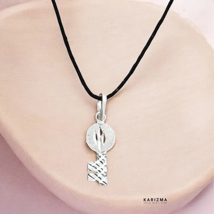 Pure Silver KEY Chaabi Pendant for Luck and Astrology use Karizma Jewels Necklaces