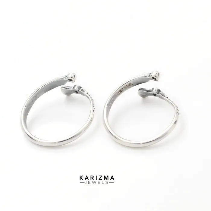 Rings Karizma Jewels 925 Real Sterling Silver Indian women Oxidized fabulous Toe Ring Pair