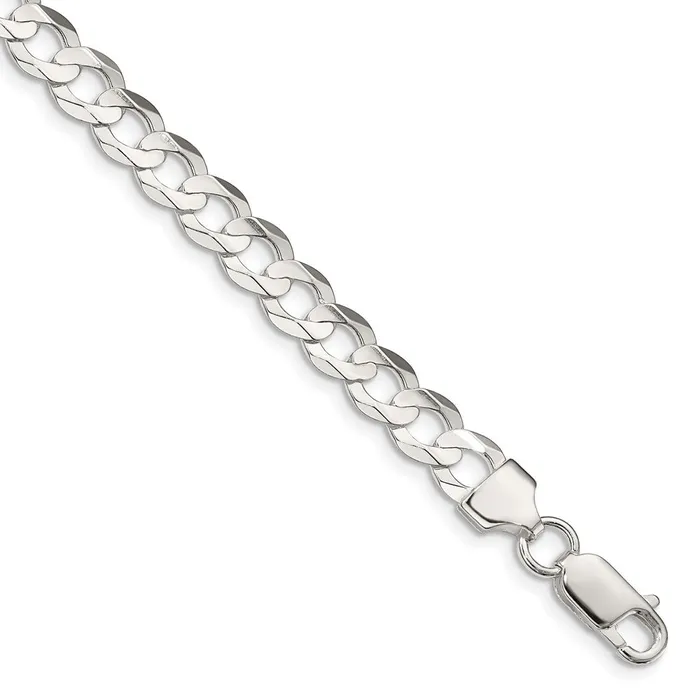 Rings Sterling Silver 675mm Concave Beveled Curb ChainWBCQCBC1809 WB Choice Jewelry