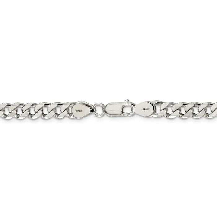 Rings Sterling Silver Rhodiumplated 7mm Curb ChainWBCQCB180R20 WB Choice Jewelry Rings Sterling Silver Rhodiumplated 7mm Curb ChainWBCQCB180R20 WB Choice Jewelry