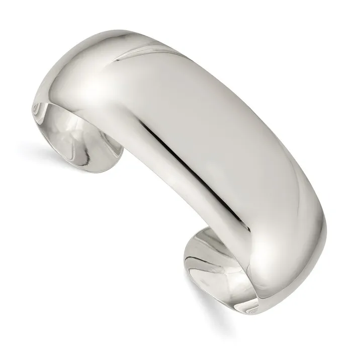Rings WB Choice Jewelry Sterling Silver 21mm Cuff BangleWBCQB317