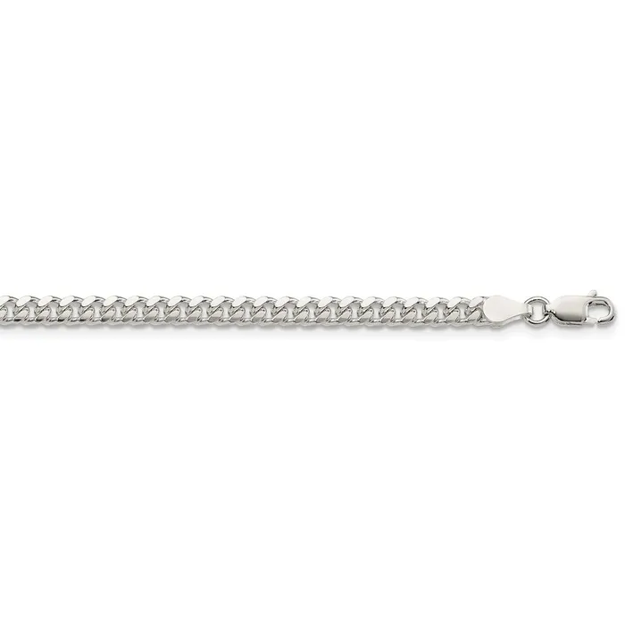 Rings WB Choice Jewelry Sterling Silver 4mm Domed w Side DC Curb ChainWBCQRC12020 Rings WB Choice Jewelry Sterling Silver 4mm Domed w Side DC Curb ChainWBCQRC12020