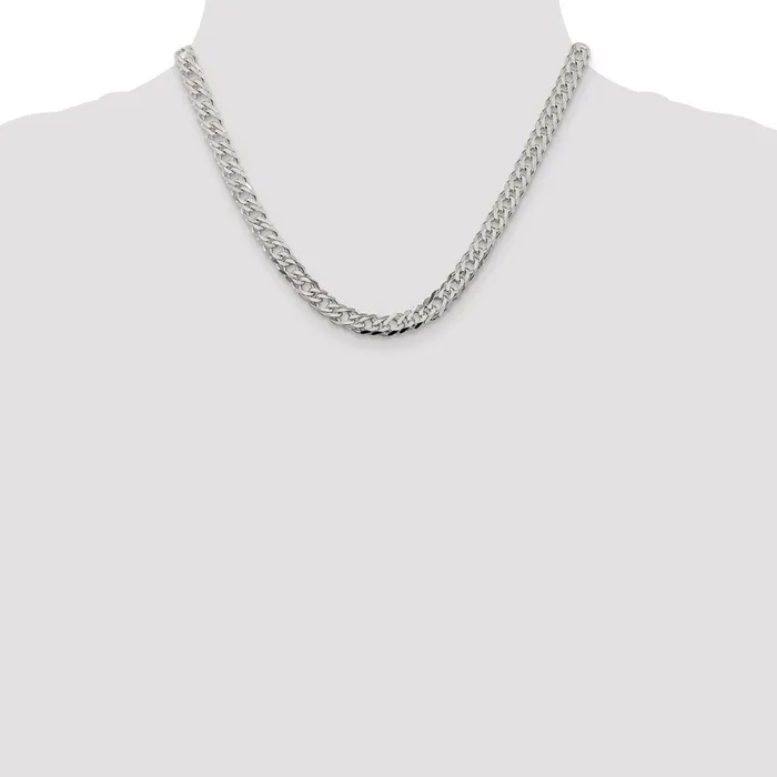 Rings WB Choice Jewelry Sterling Silver 625mm 6 Side DC Flat Double Curb ChainWBCQFC15418 Rings WB Choice Jewelry Sterling Silver 625mm 6 Side DC Flat Double Curb ChainWBCQFC15418