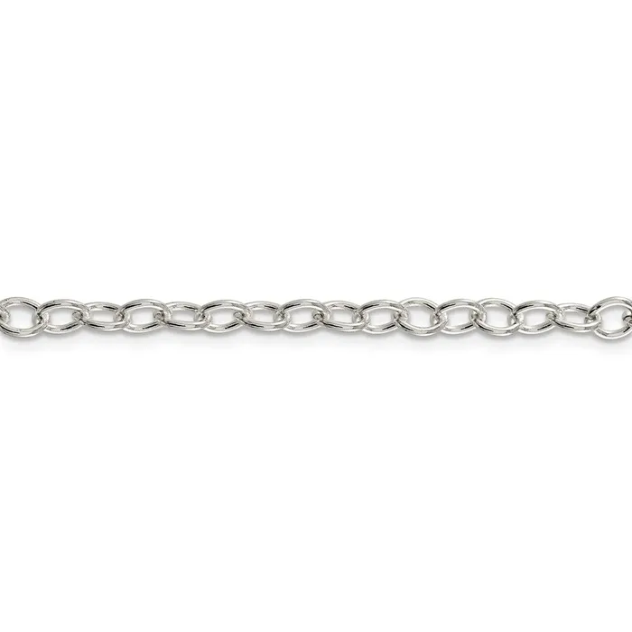 Sterling Silver 53mm Oval Cable ChainWBCQFC9526 WB Choice Jewelry Rings Sterling Silver 53mm Oval Cable ChainWBCQFC9526 WB Choice Jewelry Rings