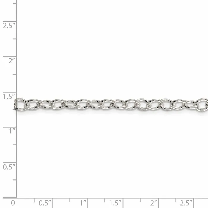 Sterling Silver 53mm Oval Cable ChainWBCQFC9526 WB Choice Jewelry Rings Sterling Silver 53mm Oval Cable ChainWBCQFC9526 WB Choice Jewelry Rings