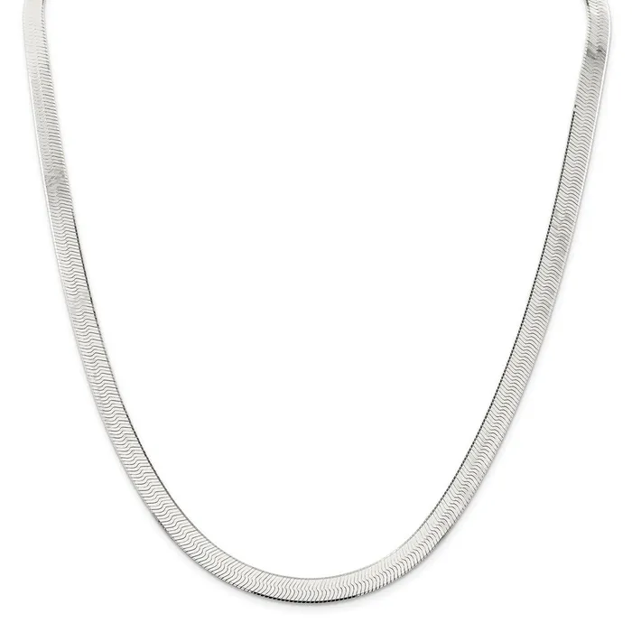 Sterling Silver 7mm Magic Herringbone ChainWBCQHB08018 WB Choice Jewelry Rings Sterling Silver 7mm Magic Herringbone ChainWBCQHB08018 WB Choice Jewelry Rings
