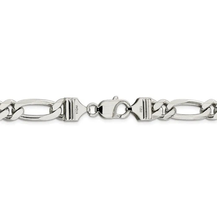 Sterling Silver 9mm Figaro ChainWBCQFG25028 WB Choice Jewelry Rings Sterling Silver 9mm Figaro ChainWBCQFG25028 WB Choice Jewelry Rings