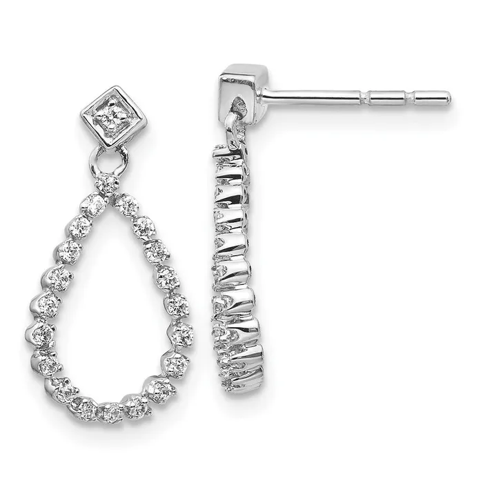 WB Choice Jewelry 14k White Gold Diamond Teardrop Post EarringsWBCEM5550025WA Earrings WB Choice Jewelry 14k White Gold Diamond Teardrop Post EarringsWBCEM5550025WA Earrings