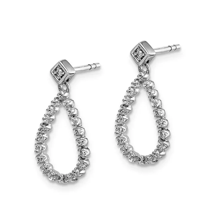 WB Choice Jewelry 14k White Gold Diamond Teardrop Post EarringsWBCEM5550025WA Earrings WB Choice Jewelry 14k White Gold Diamond Teardrop Post EarringsWBCEM5550025WA Earrings