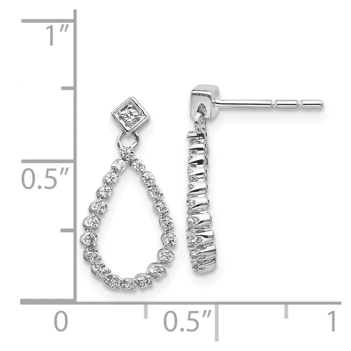 WB Choice Jewelry 14k White Gold Diamond Teardrop Post EarringsWBCEM5550025WA Earrings WB Choice Jewelry 14k White Gold Diamond Teardrop Post EarringsWBCEM5550025WA Earrings