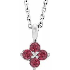 WB Choice Jewelry 14K White Youth Ruby 1618 Necklace86694724PSTWBC Necklaces WB Choice Jewelry 14K White Youth Ruby 1618 Necklace86694724PSTWBC Necklaces