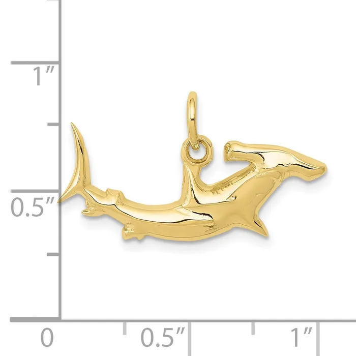 WB Choice Jewelry Charm Necklaces 10k Hammerhead Shark CharmWBC10D3450 WB Choice Jewelry Charm Necklaces 10k Hammerhead Shark CharmWBC10D3450