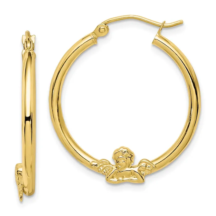 WB Choice Jewelry Earrings 10k ANGEL HOOP EARRINGSWBC10ER151