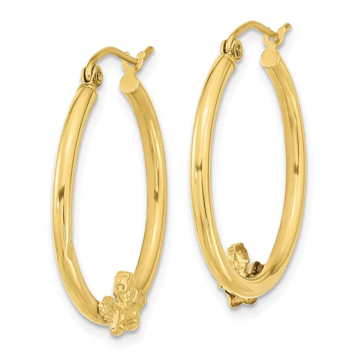 WB Choice Jewelry Earrings 10k ANGEL HOOP EARRINGSWBC10ER151 WB Choice Jewelry Earrings 10k ANGEL HOOP EARRINGSWBC10ER151
