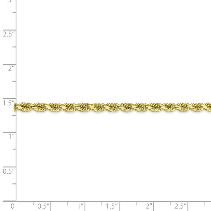 WB Choice Jewelry Necklaces 10k 35mm Diamondcut Rope ChainWBC10K0257 WB Choice Jewelry Necklaces 10k 35mm Diamondcut Rope ChainWBC10K0257