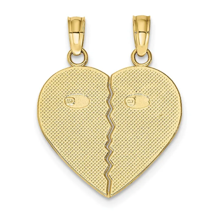WB Choice Jewelry Necklaces 10K BEST FRIENDS BreakAPart Heart PendantWBC10K2597 WB Choice Jewelry Necklaces 10K BEST FRIENDS BreakAPart Heart PendantWBC10K2597