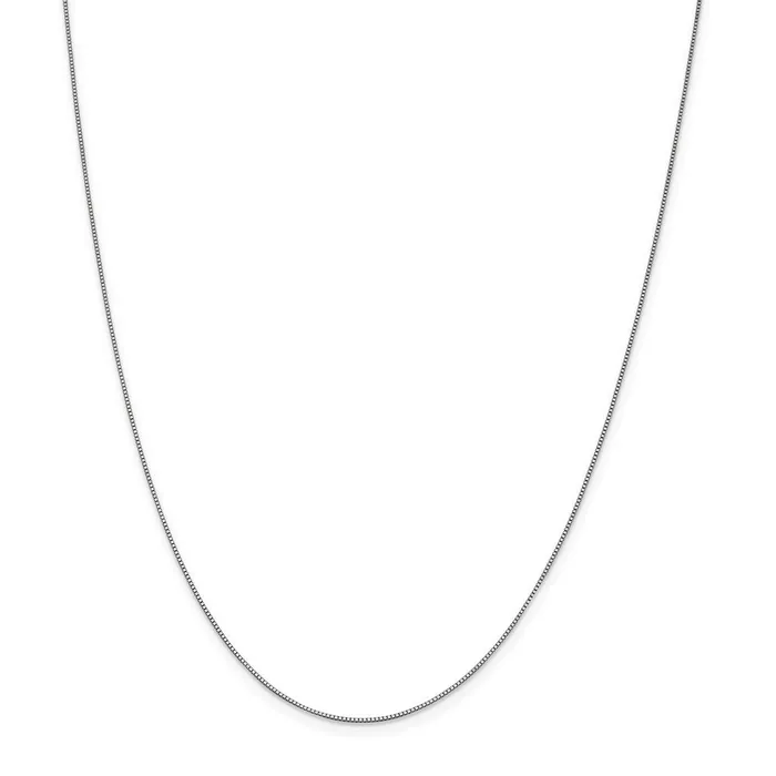WB Choice Jewelry Necklaces 10K White Gold 7mm Box ChainWBC10KWB05018