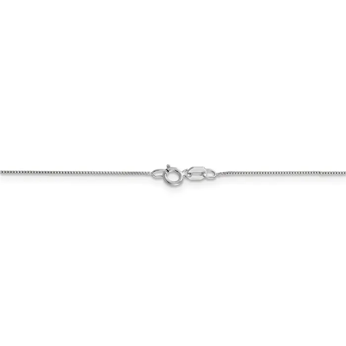 WB Choice Jewelry Necklaces 10K White Gold 7mm Box ChainWBC10KWB05018 WB Choice Jewelry Necklaces 10K White Gold 7mm Box ChainWBC10KWB05018