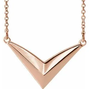 WB Choice Jewelry Necklaces 14K Rose V 1618 Necklace 86783602PSTWBC