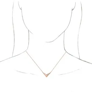 WB Choice Jewelry Necklaces 14K Rose V 1618 Necklace 86783602PSTWBC WB Choice Jewelry Necklaces 14K Rose V 1618 Necklace 86783602PSTWBC