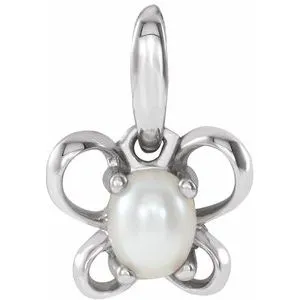 WB Choice Jewelry Necklaces 14K White 4x3 mm Oval June Youth Butterfly Birthstone Pendant653422668PSTWBC WB Choice Jewelry Necklaces 14K White 4x3 mm Oval June Youth Butterfly Birthstone Pendant653422668PSTWBC