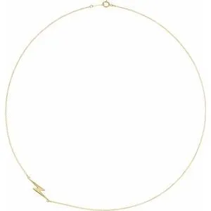 WB Choice Jewelry Necklaces 14K Yellow Lightning Bolt 16 Necklace 86868601PSTWBC WB Choice Jewelry Necklaces 14K Yellow Lightning Bolt 16 Necklace 86868601PSTWBC