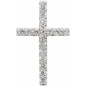 WB Choice Jewelry Necklaces Platinum 16 CTW Petite Diamond Cross PendantR42157D100005PSTWBC WB Choice Jewelry Necklaces Platinum 16 CTW Petite Diamond Cross PendantR42157D100005PSTWBC