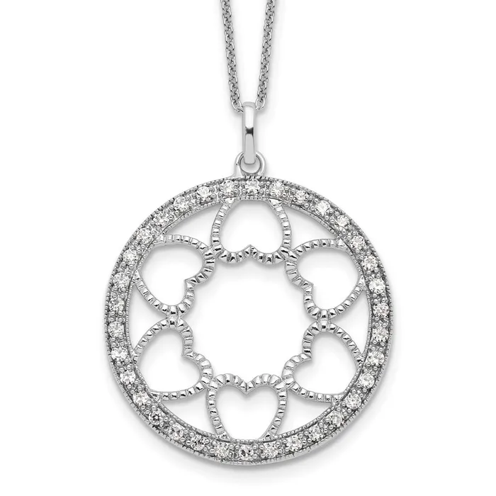 WB Choice Jewelry Necklaces Sterling Silver CZ Fullness Of Blessings 18in NecklaceWBCQSX291 WB Choice Jewelry Necklaces Sterling Silver CZ Fullness Of Blessings 18in NecklaceWBCQSX291