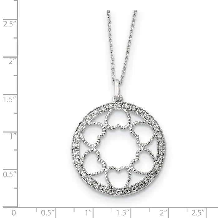 WB Choice Jewelry Necklaces Sterling Silver CZ Fullness Of Blessings 18in NecklaceWBCQSX291 WB Choice Jewelry Necklaces Sterling Silver CZ Fullness Of Blessings 18in NecklaceWBCQSX291