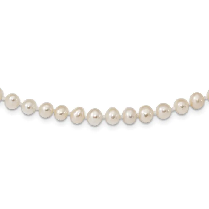 WB Choice Jewelry Necklaces Sterling Silver Rhodiumplated 56mm White FWC Pearl NecklaceWBCQH476916 WB Choice Jewelry Necklaces Sterling Silver Rhodiumplated 56mm White FWC Pearl NecklaceWBCQH476916