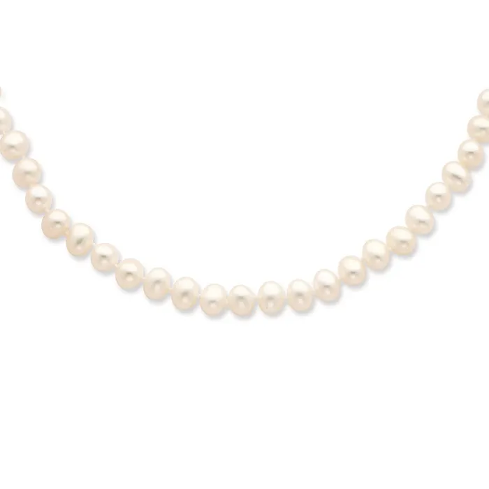 WB Choice Jewelry Necklaces Sterling Silver Rhodiumplated 56mm White FWC Pearl NecklaceWBCQH476916 WB Choice Jewelry Necklaces Sterling Silver Rhodiumplated 56mm White FWC Pearl NecklaceWBCQH476916