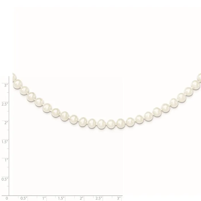 WB Choice Jewelry Necklaces Sterling Silver Rhodiumplated 56mm White FWC Pearl NecklaceWBCQH476916 WB Choice Jewelry Necklaces Sterling Silver Rhodiumplated 56mm White FWC Pearl NecklaceWBCQH476916