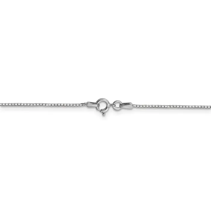 WB Choice Jewelry Rings 14k WG 9mm Box with Spring Ring Clasp ChainWBCWLBS24 WB Choice Jewelry Rings 14k WG 9mm Box with Spring Ring Clasp ChainWBCWLBS24