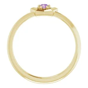 WB Choice Jewelry Rings 14K Yellow 3 mm Round February Youth Star Birthstone Ring653419604PSTWBC WB Choice Jewelry Rings 14K Yellow 3 mm Round February Youth Star Birthstone Ring653419604PSTWBC